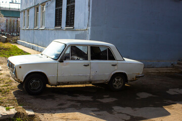 Obraz na płótnie Canvas Old Russian-made Zhiguli car