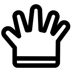 Obraz premium glove icon vector