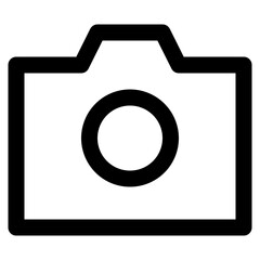 camera icon logo line style