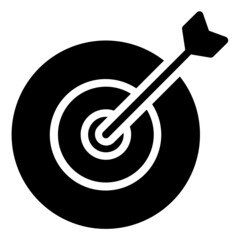Darts target aim icon Vector illustration