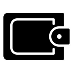 wallet money icon vector