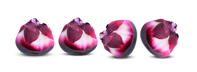red corn kernels isolated on a white background