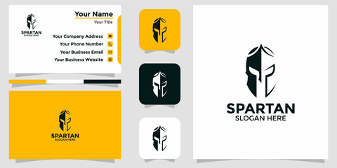 spartan design logo and branding card