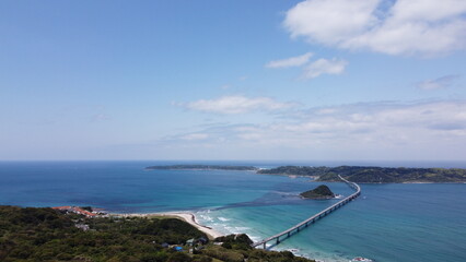 Fototapeta premium 【角島大橋】山口県下関市豊北町大字神田～角島