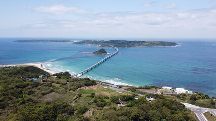 【角島大橋】山口県下関市豊北町大字神田～角島