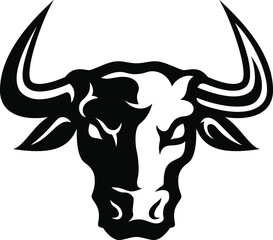 Head of Aggressive Bull Sport Team Logo