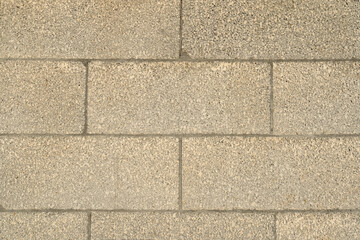 Cast concrete wall building block