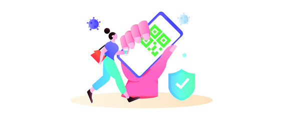 Medical health protection against epidemic flat vector concept illustration
