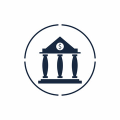 Business and finance icon bank vector illustration 