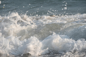 wave splash sea beach macro