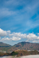 立雲狭から望む竹田城