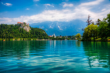 Lake Bled and Bled Castle, Slovenia