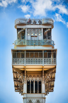 Top Of The Santa Justa Lift, Lisbon, Portugal