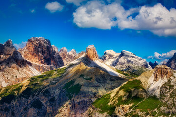 Mountain Formations Near "Tre Cime di Lavaredo" (Drei Zinnen), Dolomites, Italy