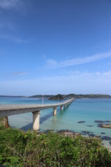 Fototapeta premium 【角島大橋】山口県下関市豊北町大字神田～角島