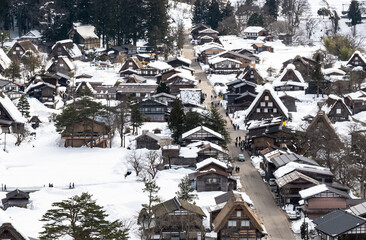 展望台から望む白川郷