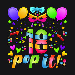 Birthday T-shirt Designs with unique vector