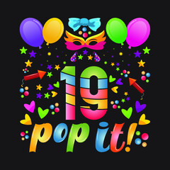 Birthday T-shirt Designs with unique vector