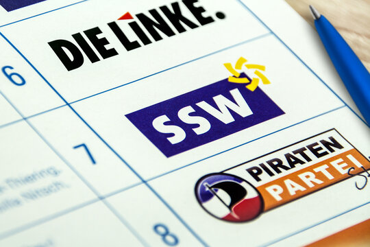 Landtagswahl in Schleswig-Holstein SSW und Stimmzettel