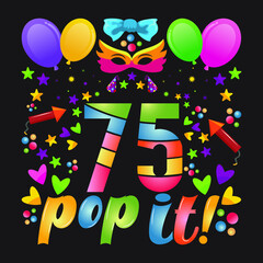 Birthday T-shirt Designs with unique vectors