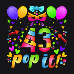 Birthday T-shirt Designs with unique vectors