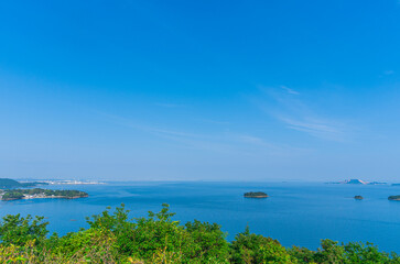 万葉の岬から望む瀬戸内海