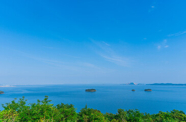万葉の岬から望む瀬戸内海