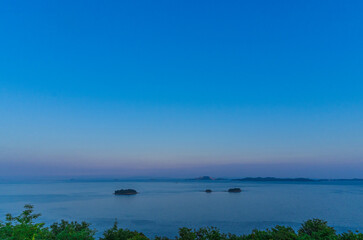 万葉の岬から望む瀬戸内海