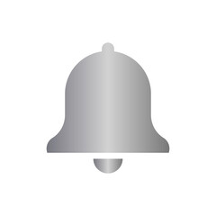 Bell icon with metal gradient