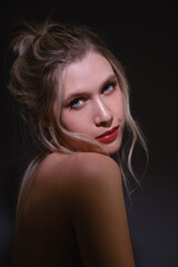 Naklejka premium sensual blond woman