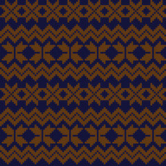 Christmas Fair Isle Seamless Pattern Design