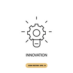 innovation icons  symbol vector elements for infographic web