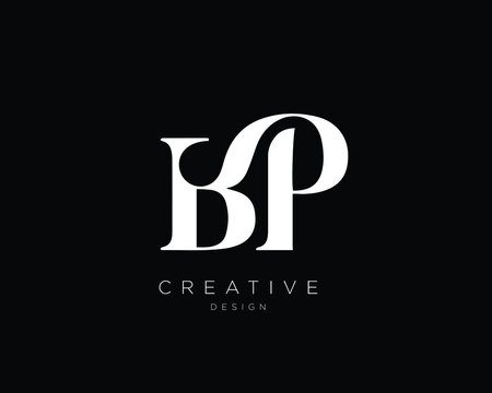 BP Logo Design , Initial Based BP Monogram 