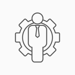 management icon, business concept vector