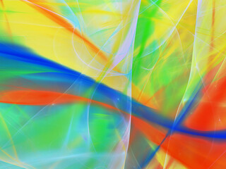 rainbow abstract fractal background 3d rendering illustration