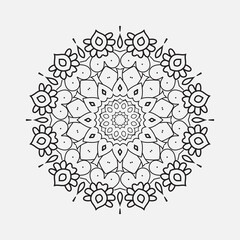 Circular pattern in the form of a mandala 