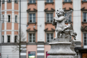 Fototapeta na wymiar Altes Rathaus auf dem Hauptplatz in Linz, Oberösterreich, Österreich