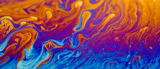 Soap bubble closeup