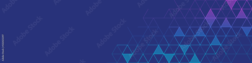 Leinwandbilder Abstract geometric background with triangle shape pattern