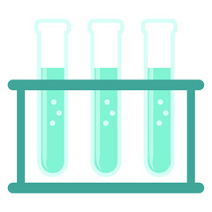 Science Laboratory Equipment. Test Tubes.