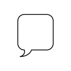 Vector talking cloud or frame. Cloud with place for text in line style. Bubble speech cloud, great design for any purposes. Sticker design.Vector illustration with thought cloud for text.