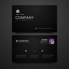editable modern and stylish business card template