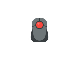 Trackball Vector Isolated Emoticon. Trackball Icon © Stalvalki