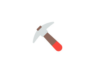 Pick Vector Isolated Emoticon. Pickaxe Emoji Icon