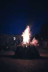 The custom of burning Judas at Avgonima village in Chios, Greece at Easter