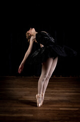 Ballet dancer on stage