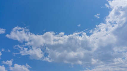 青空と雲の背景素材
