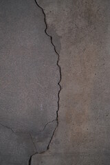 Texture de beton avec fissure pour un arrière-plan grunge et vieux