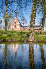 Fototapeta premium Old city architecture in Poland country in the Szczecin city