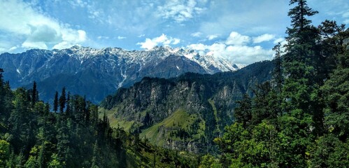 view of the mountains